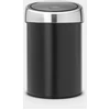 Image de Touch Bin 3 L avec insert plastique (L : 18cm, P : 18,4cm, H : 28cm)