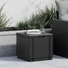 Image de Keter Tabouret avec espace de rangement Cube gris graphite 213816
