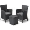 Image de Keter Set de meubles de balcon Iowa, coussins d'assise inclus, plastique, résistant aux intempéries, résistant aux UV