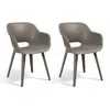 Image de Keter - Chaises D'Extérieur Akola Lot De 2 Cappuccino
