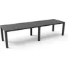 Image de KETER JULIE DOUBLE table de salle à manger - 295 x 90 x 74,5 / 147,5 x 180 x 74,5 - graphite