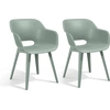 Image de Allibert Chaises de jardin Akola 2 pièces - Couleur : Vintage Green