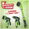 Image de Lot De 3 : Pistolet D'Arrosage : Douchette, Jet Et Lance.