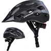 Image de Dunlop casque de vélo - casque de vélo de montagne - Taille L - réglable 58-61cm - éclairage LED - Noir