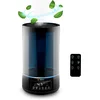 Image de Humidificateur d'air avec brume ultrasonique pour un climat intérieur sain, aromathérapie, arrêt automatique, 3 niveaux d'humidification, minuterie, veilleuse, télécommande