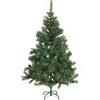 Image de Arbre de Noël avec pommes de pin 210 cm 980 pointes