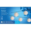Image de Guirlande lumineuse solaire à LED Outdoor Lampions Nylon 4,5m Blanc chaud