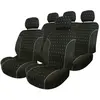 Image de Adnauto - Jeu De Couvre-sieges 9 Pieces Charcoal Compatible Airbag Noir