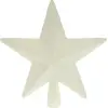 Image de Pointe de sapin de Noël étoile 19cm blanc scintillant