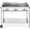 Image de HENDI Système de gril Green Fire 3 brûleurs, Profi Line, 17,4kW, 1078x612x(H)825mm