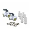 Image de Ubbink   Kit By Pass Universel Pour Pompe À Chaleur   Vanne 3 Voies   Connecteur En T   Adaptateurs 32-38mm En Pvc Blanc