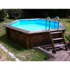 Image de Ubbink   Piscine Bois Hors Sol 300x490 Cm   H120 Cm   Structure Bois Traité   Installation Semi-enterrée Ou Enterrée   Kit Complet Avec Équipements