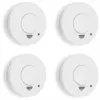 Image de Smartwares Détecteur De Fumée Jeu De 4 À Pile(s) (ø X H) 100 Mm X 35 Mm