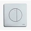 Image de Plaque De Commande Wisa Modèle Quadro Gaia Double Volume, Abs Chrome Brillant.