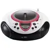 Image de Radio FM / CD / USB Modèle SCD-386 Portable avec Écran LCD Rose - Neuf