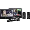Image de Lenco DVP-939 - Lecteur de DVD portable 2 x 9 pouces avec 2x écouteurs et 2x fixation à l'appui-tête - Batterie intégrée - Entrée USB - Lecteur de carte SD - Noir