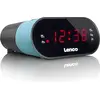 Image de Lenco CR-07 Blue - Radio-réveil FM avec minuteur de mise en veille et double alarme - Bleu