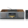 Image de Lenco MC-175SI - Micro kit avec DAB, FM, CD, 2 USB, Bluetooth®, QI, RC - argenté