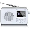 Image de Radio portable DAB+ FM avec Bluetooth, écran 2,4", blanche