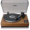 Image de Lenco LBTA-165WD Tourne-disque entraîné par courroie Noir, Bois Automatique - Neuf