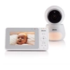 Image de Babyphone ALECTO avec caméra et écran couleur de 4,3 pouces, modèle DVM 2043, couleur blanche