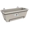Image de Elho Barcelona XL jardinière avec support - Set complet pour balcon 55 cm marron