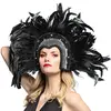 Image de Coiffe BrÃ©silienne Plumes Noires - Adulte