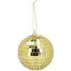Image de BOITE de 6 Boules à facettes 8cm, Or