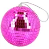 Image de PETITE Boule à facettes 15cm à suspendre, Fuchsia