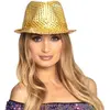 Image de Chapeau Popstar Sequins Or