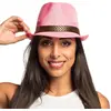 Image de Chapeau Borsalino Rose - Adulte