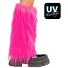 Image de Paire jambiÃ¨res Rave rose fluo UV