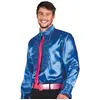 Image de Chemise adulte disco bleu royal