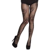 Image de Paire de Collants La Pelona - Dia De Los Muertos - Noir