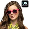 Image de Lunettes party Pop rose fluo UV