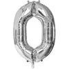 Image de Ballon mylar 86cm CHIFFRE 0, Argent