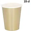 Image de Set 6 gobelets papier or - 25 cl