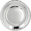 Image de Set 6 assiettes papier argent - 23 cm