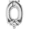 Image de Ballon aluminium chiffre 0 36 cm : Argent