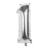 Image de Ballon aluminium chiffre 1 36 cm : Argent