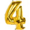 Image de Ballon mylar 86cm CHIFFRE 4, OR