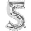 Image de Ballon aluminium chiffre 5 : Argent