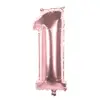 Image de Ballon Mylar Rose CuivrÃ© Chiffre 1 - 86 cm