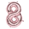 Image de Ballon Mylar Rose CuivrÃ© Chiffre 8 - 86 cm