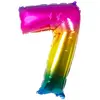 Image de Ballon mylar rainbow 86cm CHIFFRE 7, Multicolore