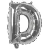 Image de Ballon aluminium mylar lettre D, argent