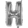 Image de Ballon aluminium mylar lettre H, argent