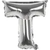 Image de Ballon aluminium mylar lettre T, argent