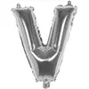 Image de Ballon aluminium mylar lettre V, argent