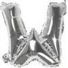 Image de Ballon aluminium mylar lettre W, argent